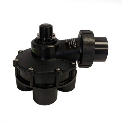 FIMCO 1 ½” in 4 Outlet Indexing Valve with 2, 3 and 4 Zone Cams 1 1/2", Black