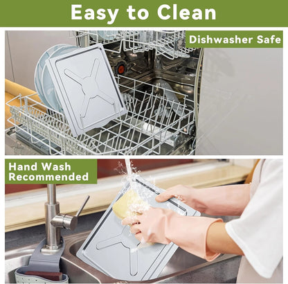 Crumb Tray Replacement Compatible with Emeril Lagasse 26 Qt for 26 Qt, Silver