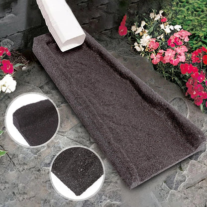 Sekcen 2 Pack Rubber Downspout Splash Block Rain Gutter Down Spout Brown