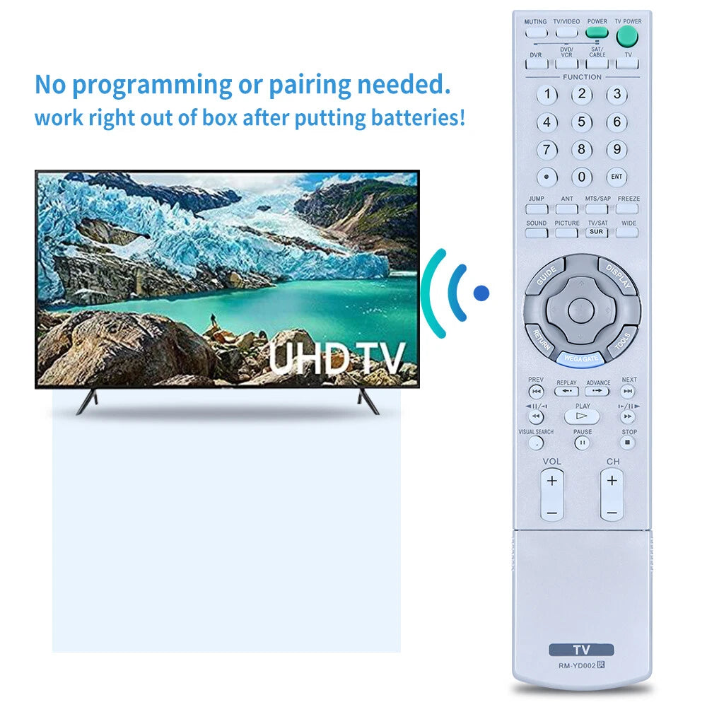 RM-YD002 Remote Control For Sony TV KDL-V26XBR1 KDF-E42A12 KDF-E50A11
