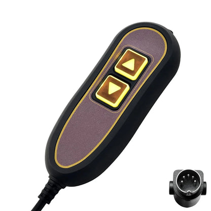Kariwust 2 Button 5 Pin Remote ZK1200-HC Hand Control Small, Black