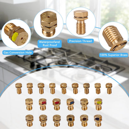 RASETSU GRLP3 LP Gas Conversion Kit for Electrolux Kenmore One Size, Gold