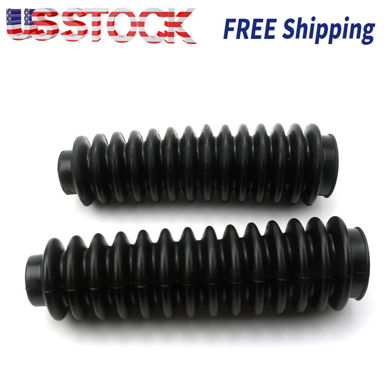 2PCS BLACK FORK BOOTS FOR HONDA ATC 250SX 1985-1987