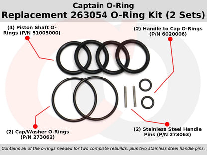 Captain O-Ring - Replacement 263054 Kit for Black