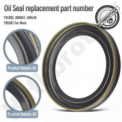 2 Pcs 594195 Crankcase Gasket & 795387 Oil Seal Accessories Compatible with...