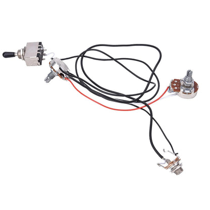 Moofey Electric Guitar Parts, Wiring Harness with 3 Way Chrome Box Toggle...