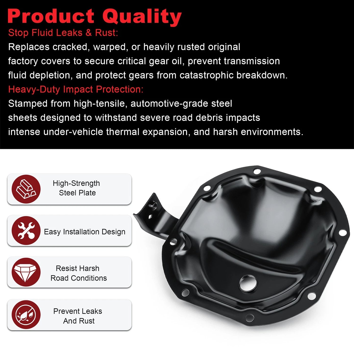 38350-EC010 Rear Differential Cover Fits Nissan 2005-2015 Xterra 8-Bolt C200K