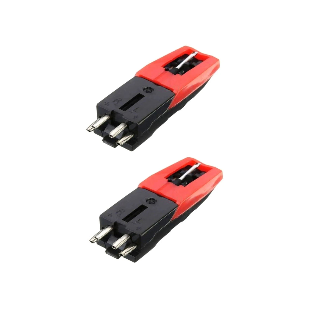 2Pcs Turntable Phono Ceramic Cartridge+Stylus Needle Kit for Record Player c
