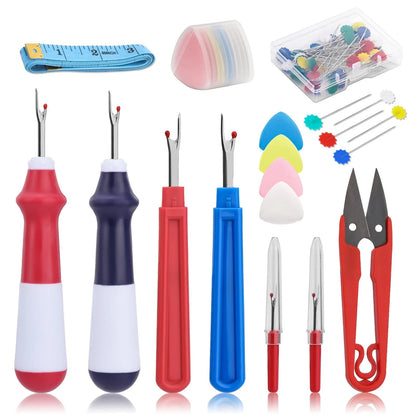 SOCNITC 68 Pcs Seam Ripper Tool Kit Stitch Rippers with Tailors Chalk 68 PCS