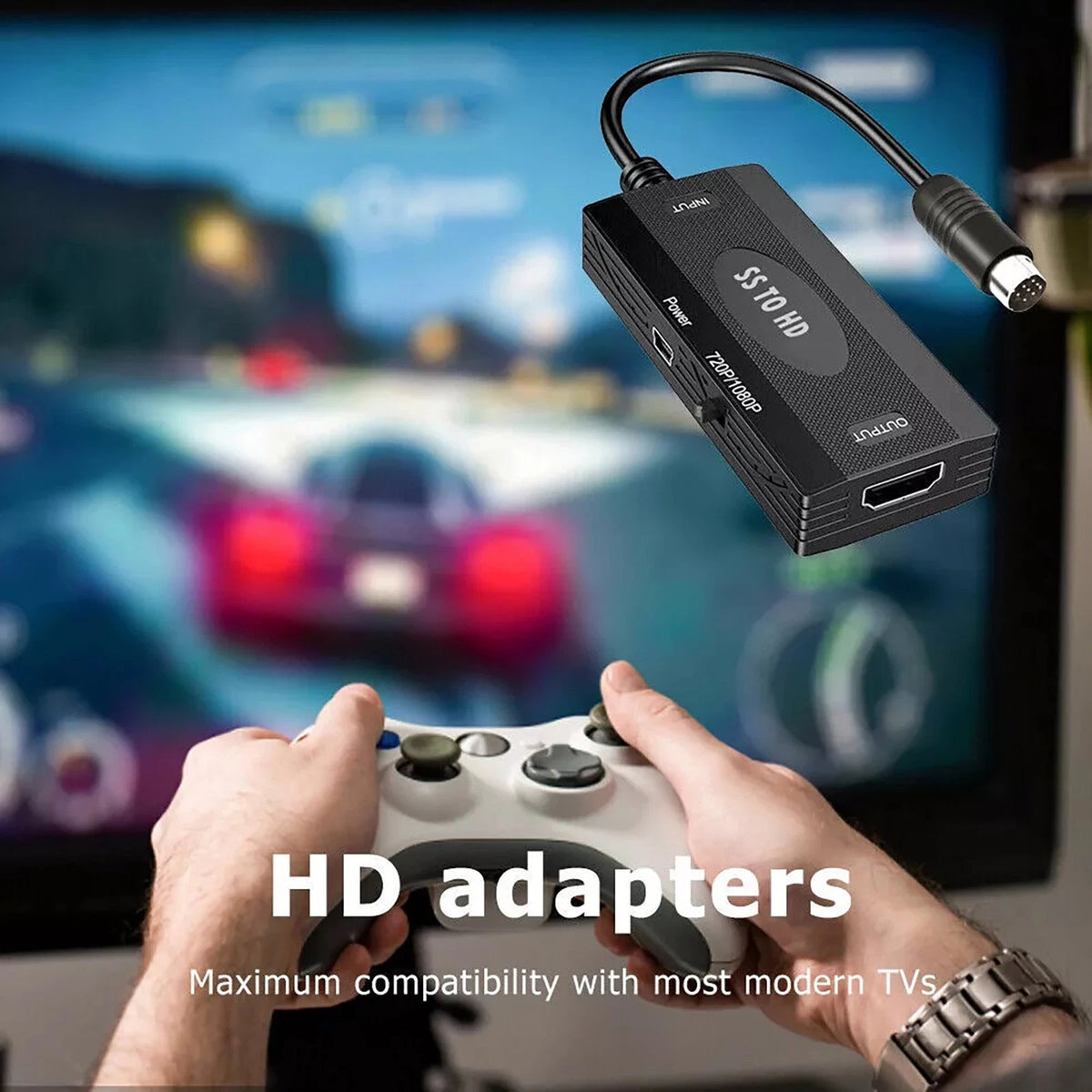 For Sega Saturn Game All Display Modes 1080P SS To HD Converter Game Accessories