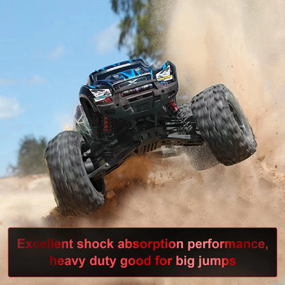 4PCS 1/10 RC Car Shocks Front & Rear Shock Absorber Damper Medium, Black Red