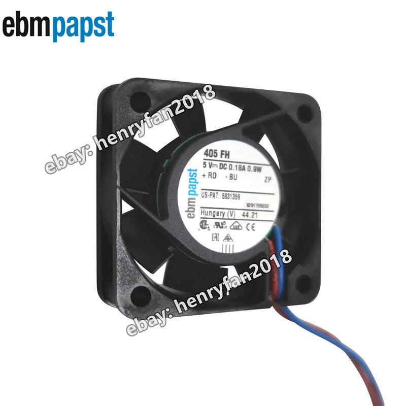 Ebmpapst 405FH Axial Fan 5VDC 0.18A 0.9W 6000RPM 40*40*10mm Cooling Fan