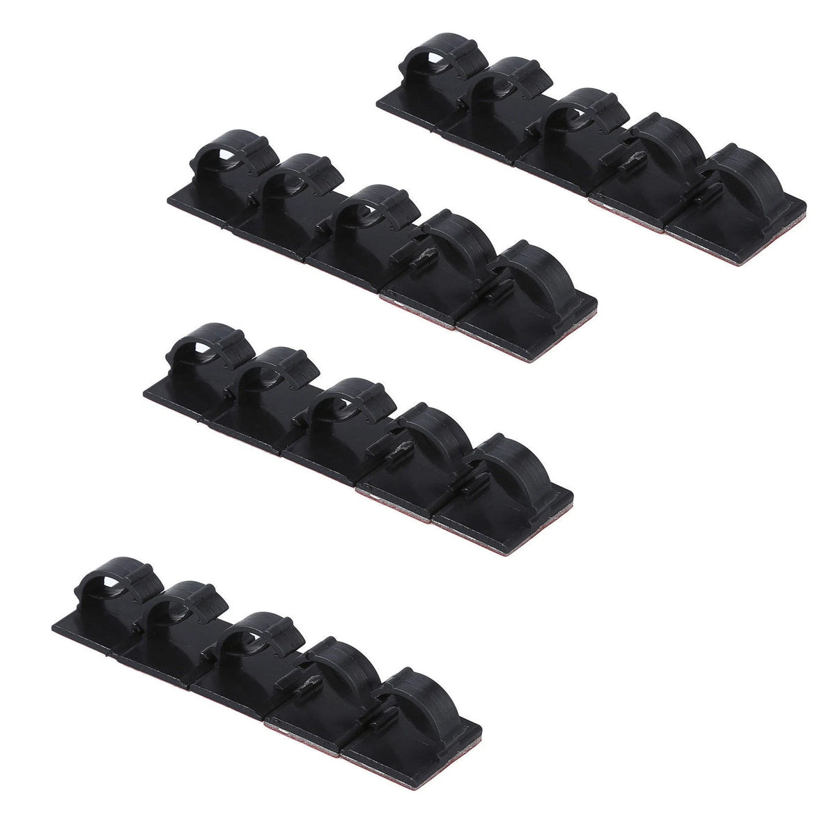 20 Pack Self-Adhesive Wire Tie Cable Clamp Clip Holder For Car Dash Camera D