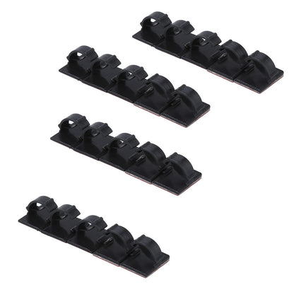 20 Pack Self-Adhesive Wire Tie Cable Clamp Clip Holder For Car Dash Camera D