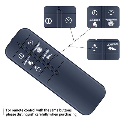 Remote Control For Rowenta Fan Turbo Silence Extreme VU5670 Series VU5670F2