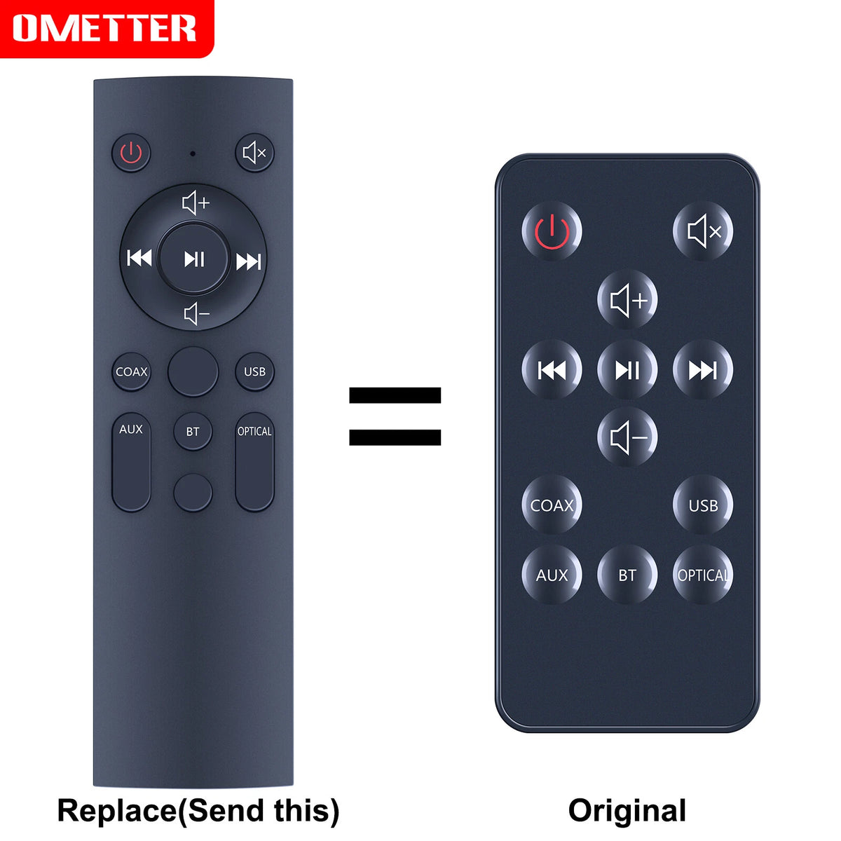 Replacement Remote Control For Element ESB2018 2.0 BT Sound Bar -