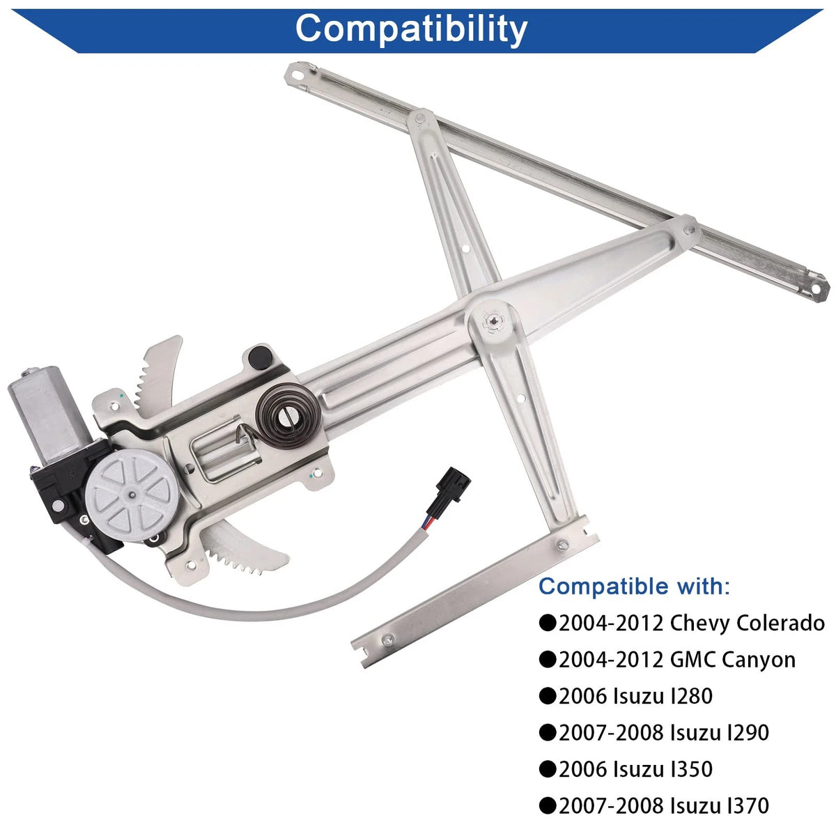Obaee Front Driver Side Power Window Lift Regulator Left