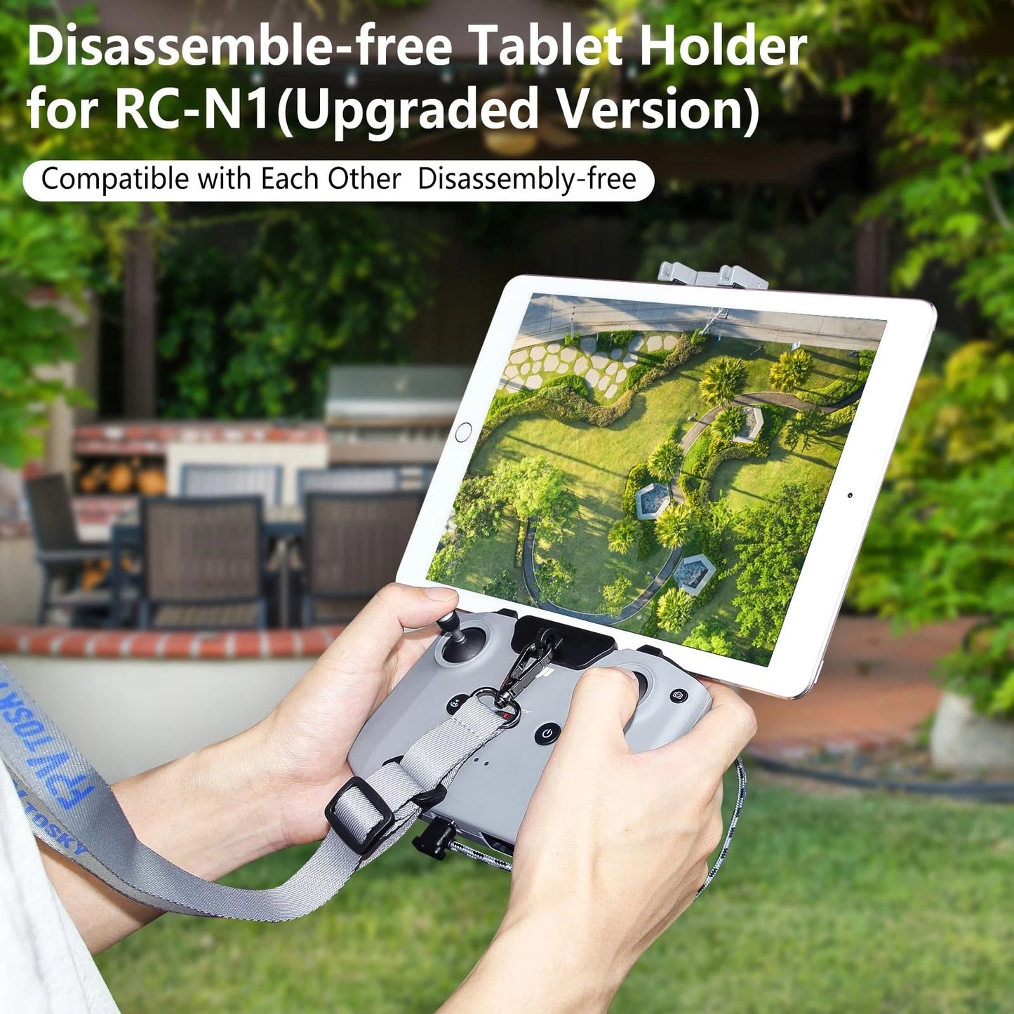 No Disassembly Tablet Holder for DJI Flip/Neo/Mini 4K/ 2 SE/Air 3/ Mini Grey