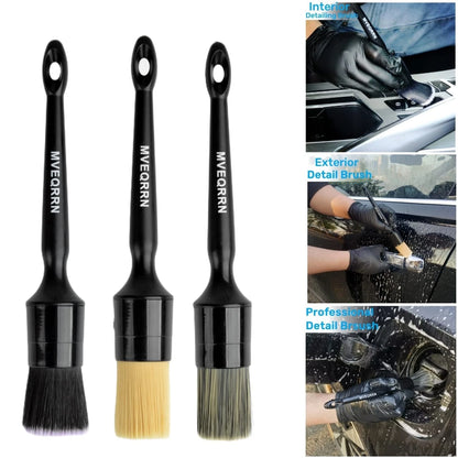 MVEQRRN 6 Pcs Car Detailing Brush 6pcs car detailing brush set (AS PICTURES)