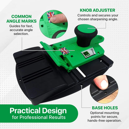G Sharp Edge Chisel Sharpener - Sharpening Kit - Sharpens Blades Black