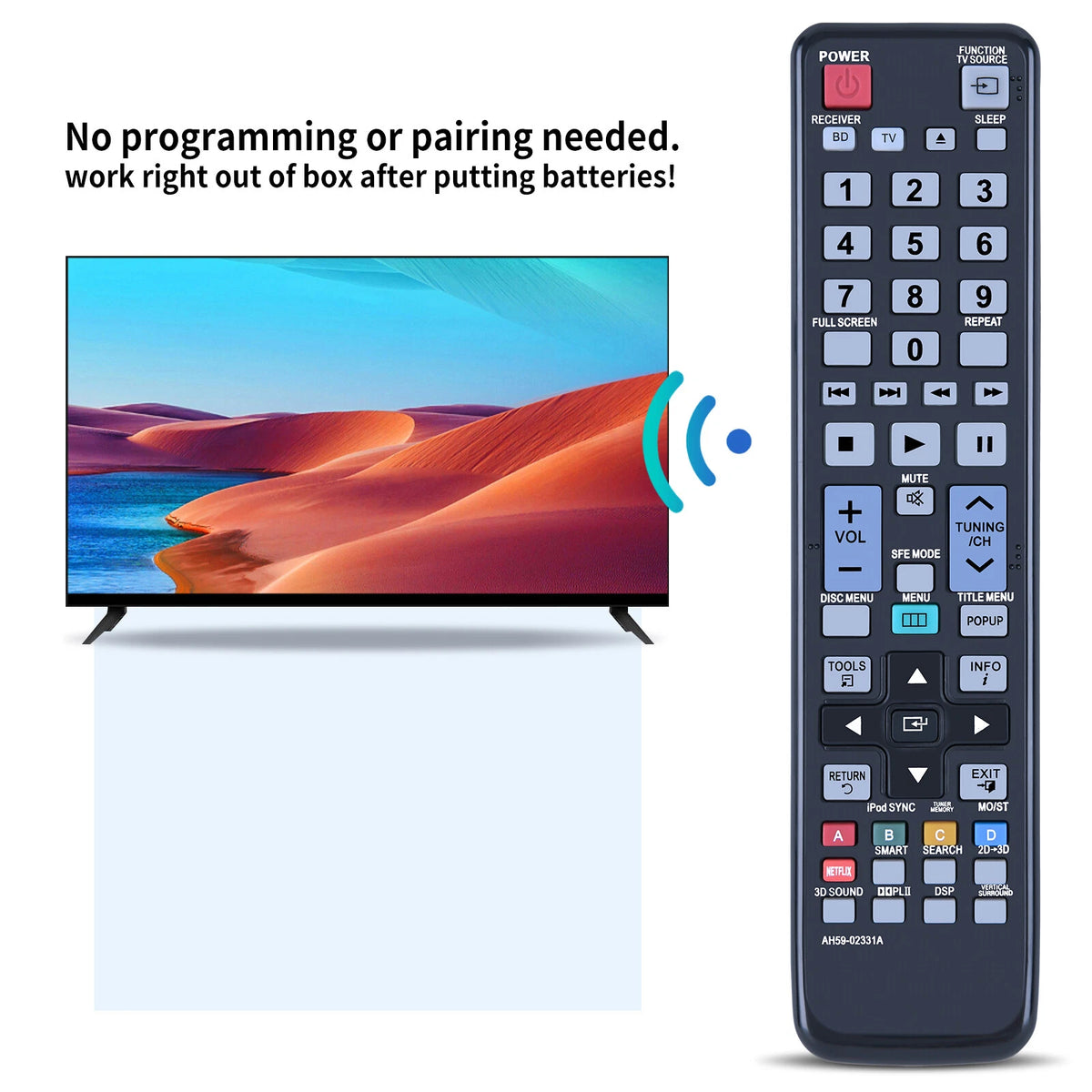 AH59-02331A Remote Control For Samsung Home Theater HT-D6500W HT-D6730W