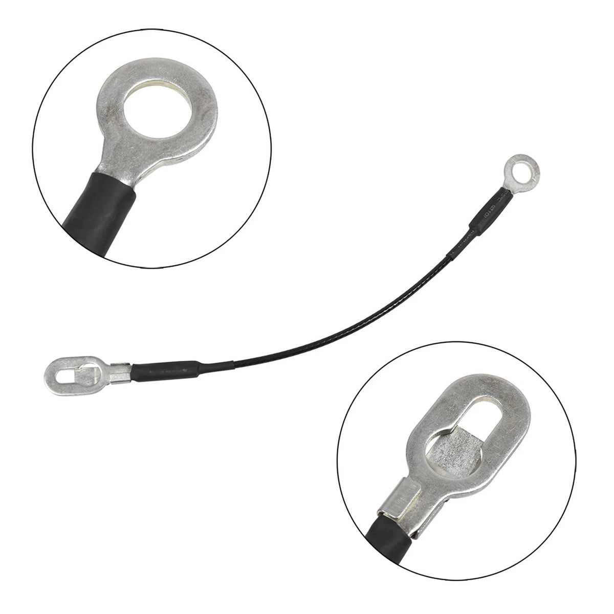 X AUTOHAUX Truck Tailgate Lift Support Cables for Chevy GMC Black,silver