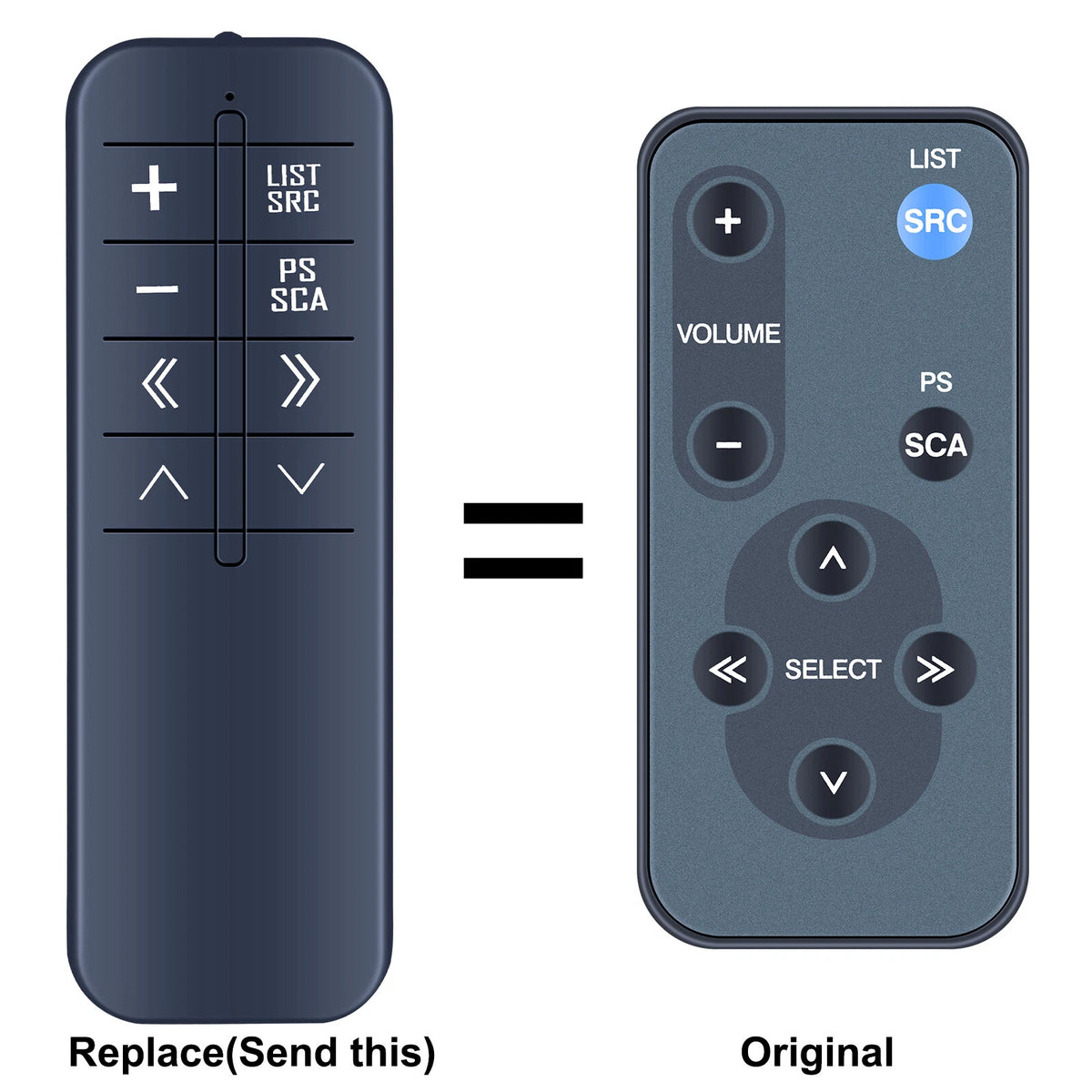 Replacement Remote Control For Blaupunkt RC 823 RC-823 Slimline Wireless
