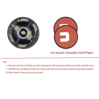 Active Watch 2 Back Glass Cover Replacement Rear Lens Parts for Samsung...