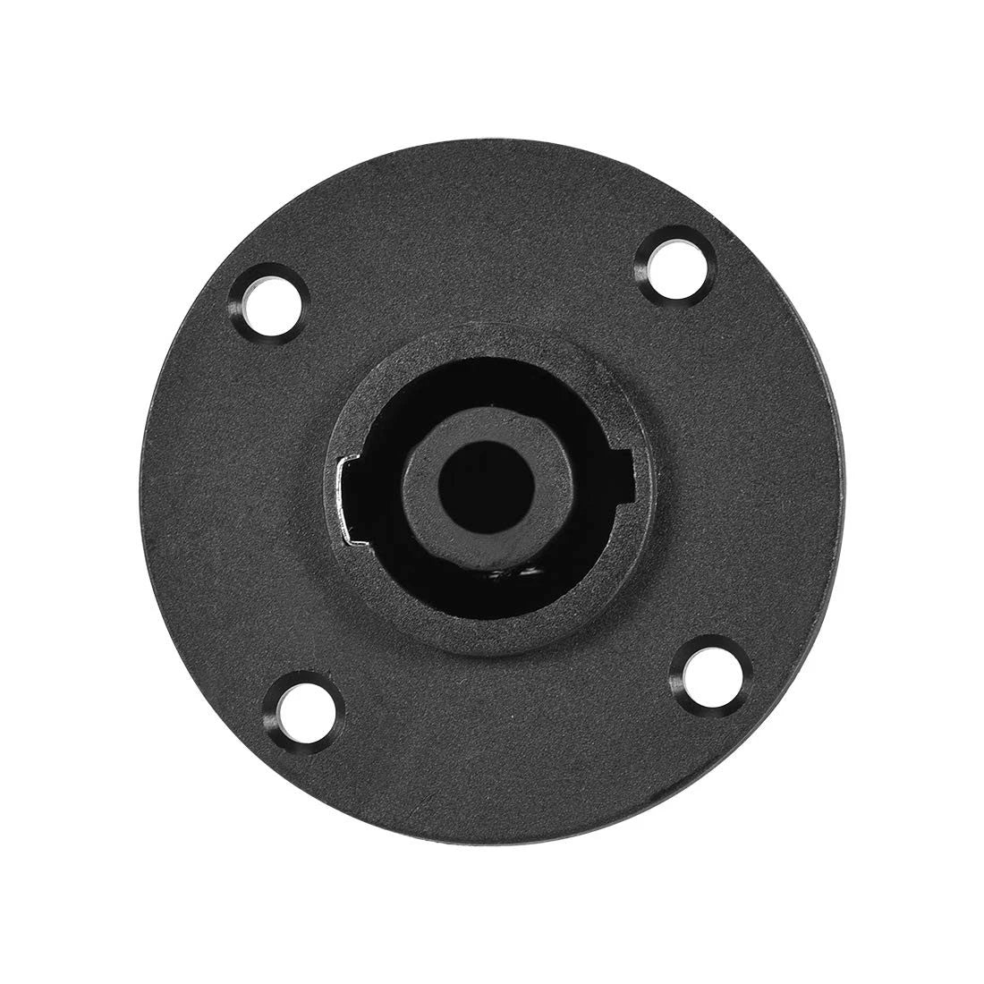 uxcell 4-Pin Speakons Panel Mount Connector,Audio Round Female,2pcs, Black