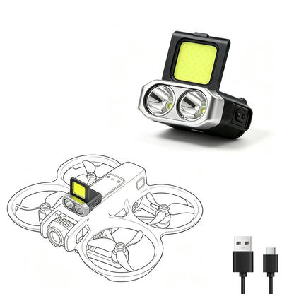 Universal Drone LED Searchlight,Night Flight Safety Strobe Light