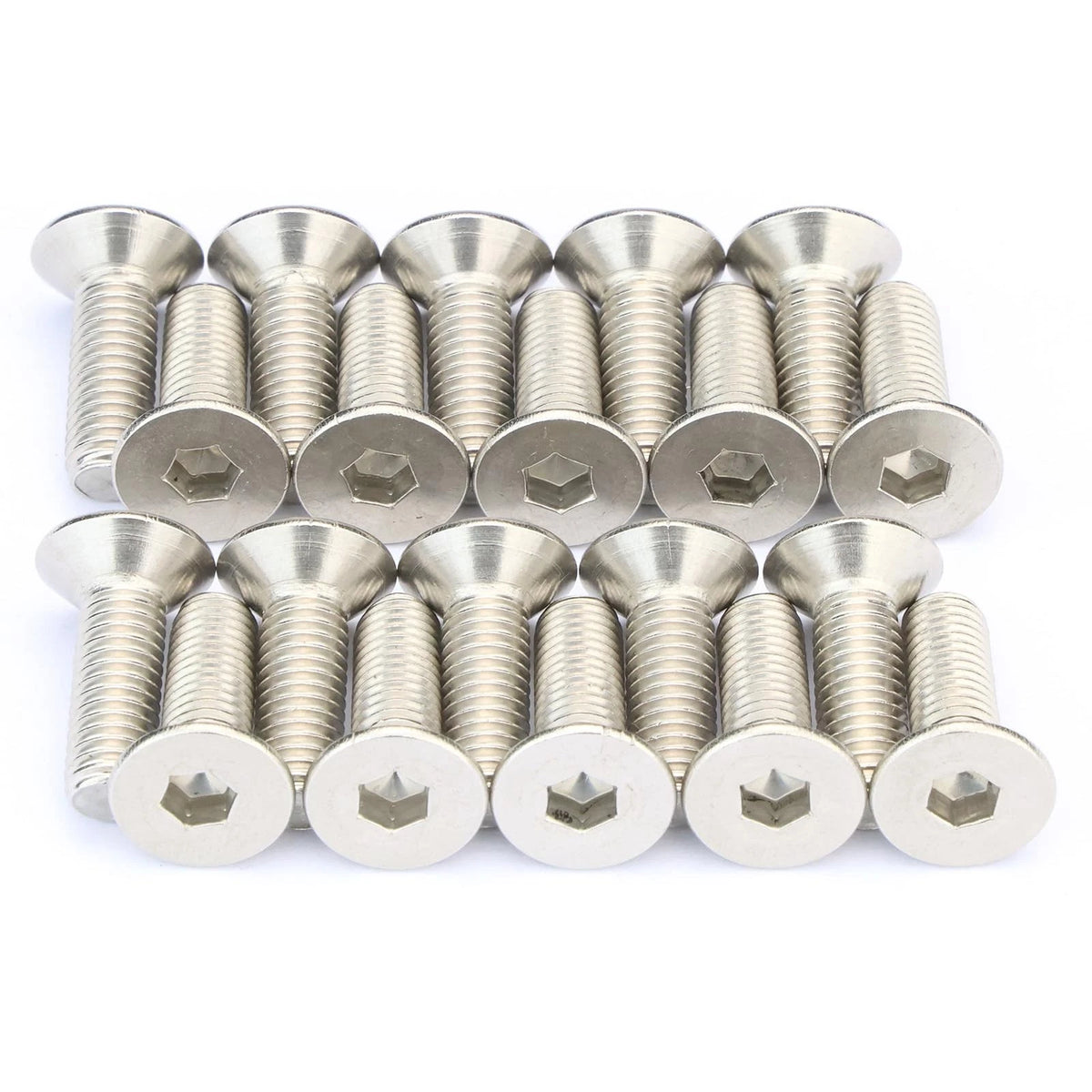 20 pcs CNC Finishing Countersunk Washer,M6x20mm 304 19 millimeters, Silvery