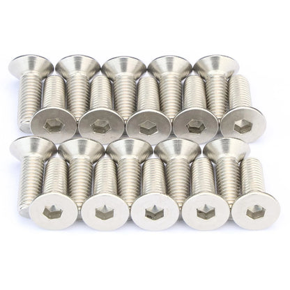 20 pcs CNC Finishing Countersunk Washer,M6x20mm 304 19 millimeters, Silvery