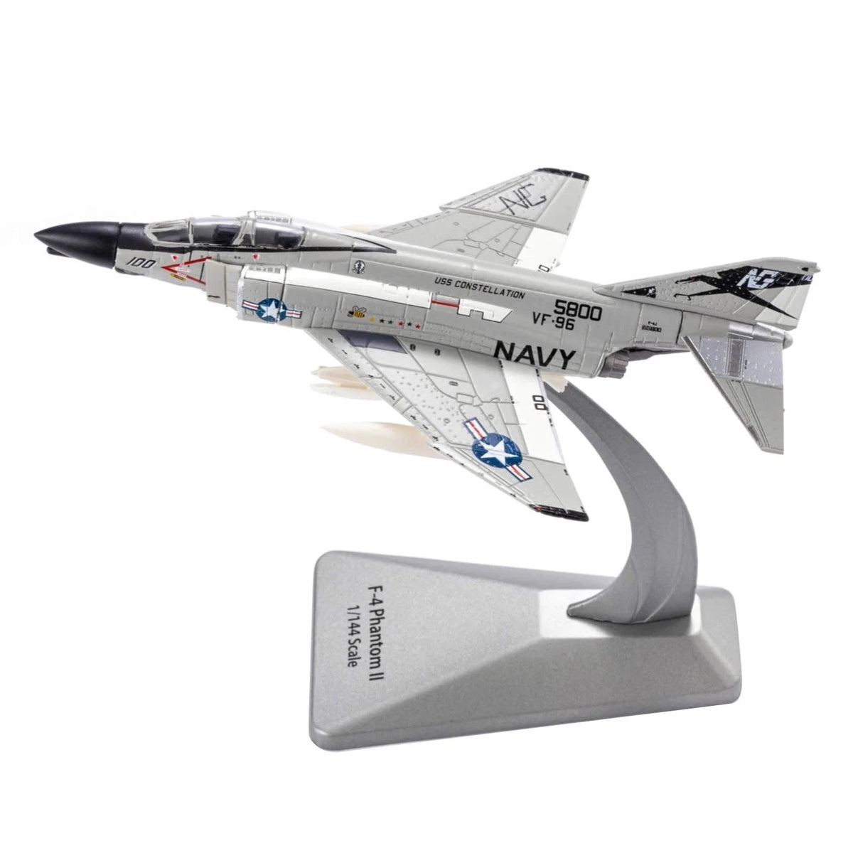 14cm Diecast Alloy 1/144 Scale F-4 Phantom II Fighter Desk Model