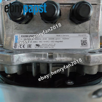 Ebmpapst R3G560-AH23-01 Centrifugal Fan 400V 4.6A 3~  560MM 8760m3/h Cooling Fan