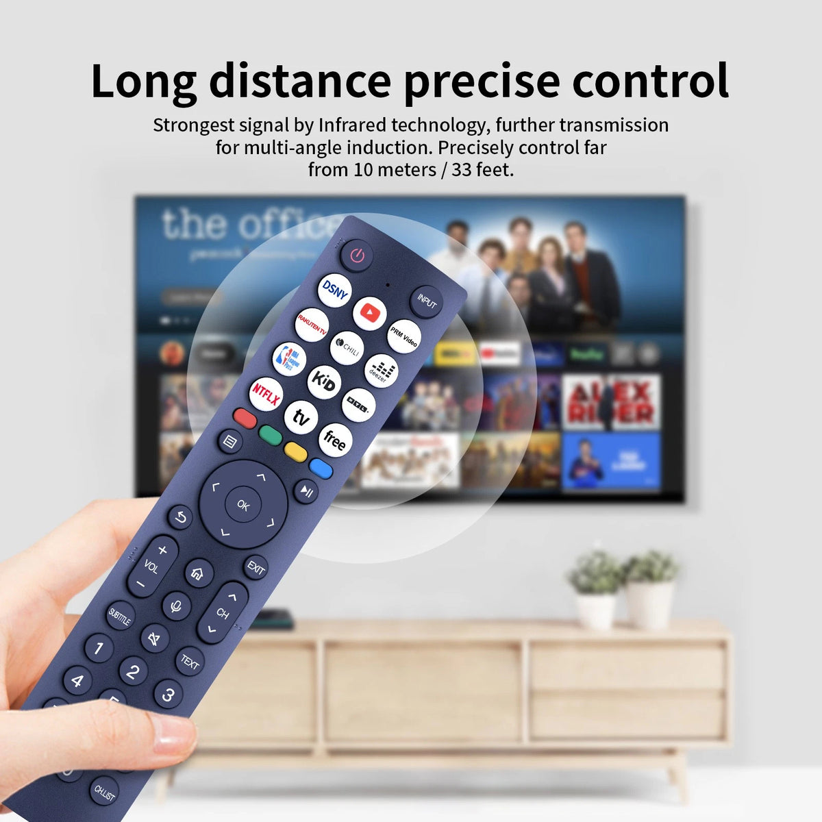 ERF2M36H Remote Control For Hisense Smart Android TV 43A6K A23291Q No Voice