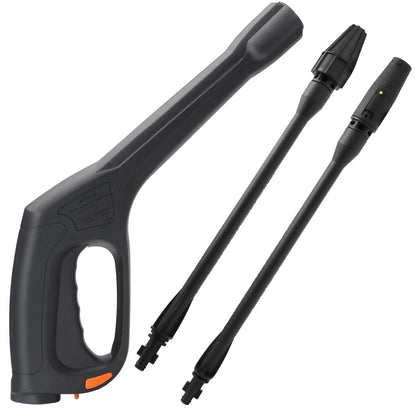 FIXFANS Pressure Washer Gun, Replacement 38 inch+12.2 inch, Black, Red