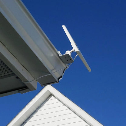 Holicfun Universal Solar Panel Gutter Mount for Ring, Arlo, Eufy, Wyze, White