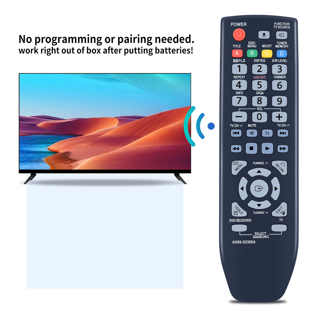 AH59-02360A Remote Control For Samsung AH59-02360A HT-D350 HT-D355 TV