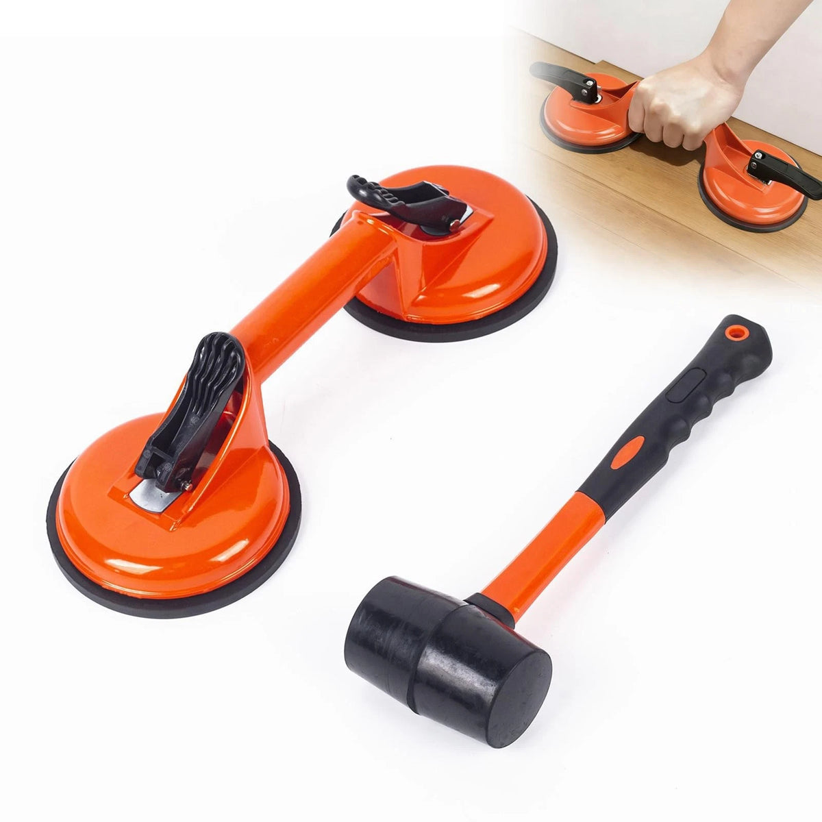 Laminate Floor Gap Repair Tool,Include Suction Cup and Mallet,Floor Gap...