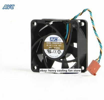 For AVC DS06025B12U DC 12V 0.7A 60*60*25MM Ball bearing Case Cooling Fan