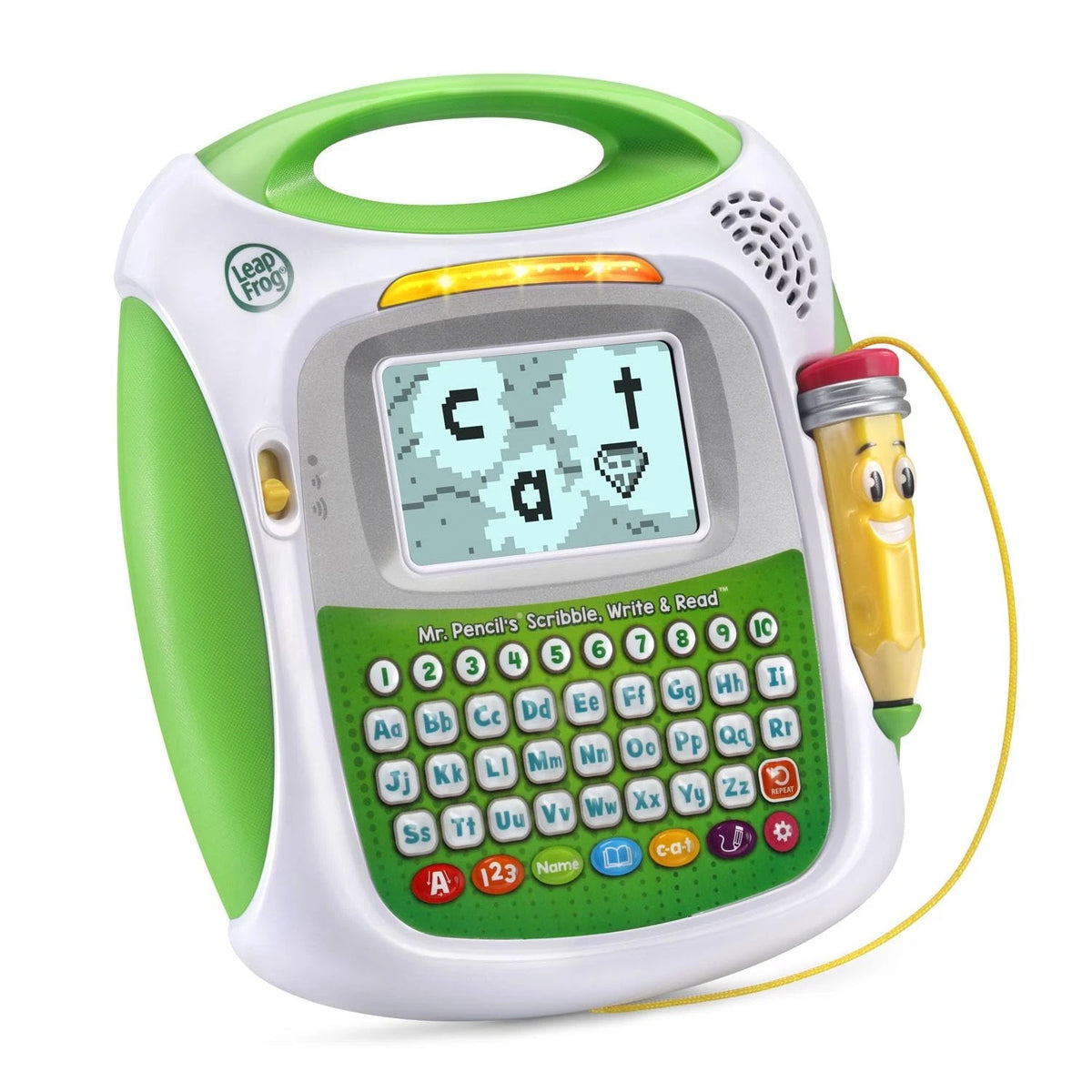 LeapFrog Mr Pencil's Scribble Write and Read, Green 7.7" x 8.6" x 2",