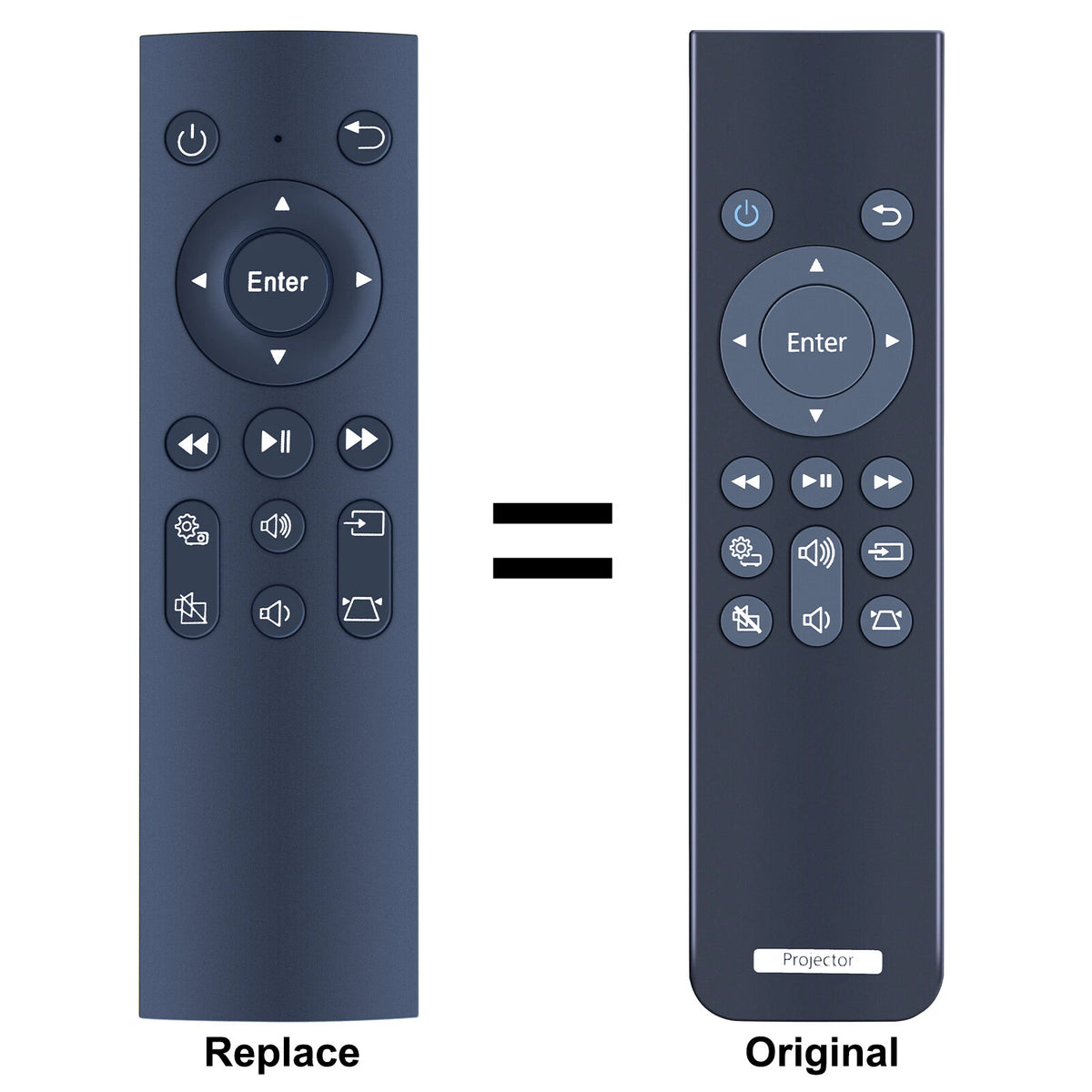 Replacement Remote Control For Epson Projector EF11, EF100, 2208327 W75