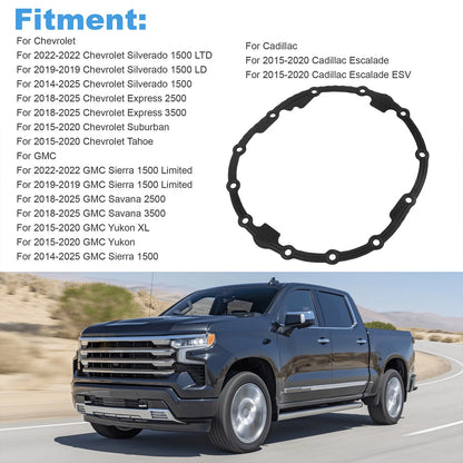 Rear Differential Axle Housing Cover Gasket Seal For Chevrolet Silverado 1500