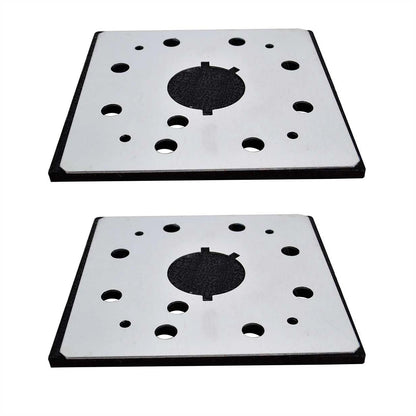 2PCS 1/4" Square 10 Holes Sander Disc and Backing Plate For Dewalt DW411 BD5000