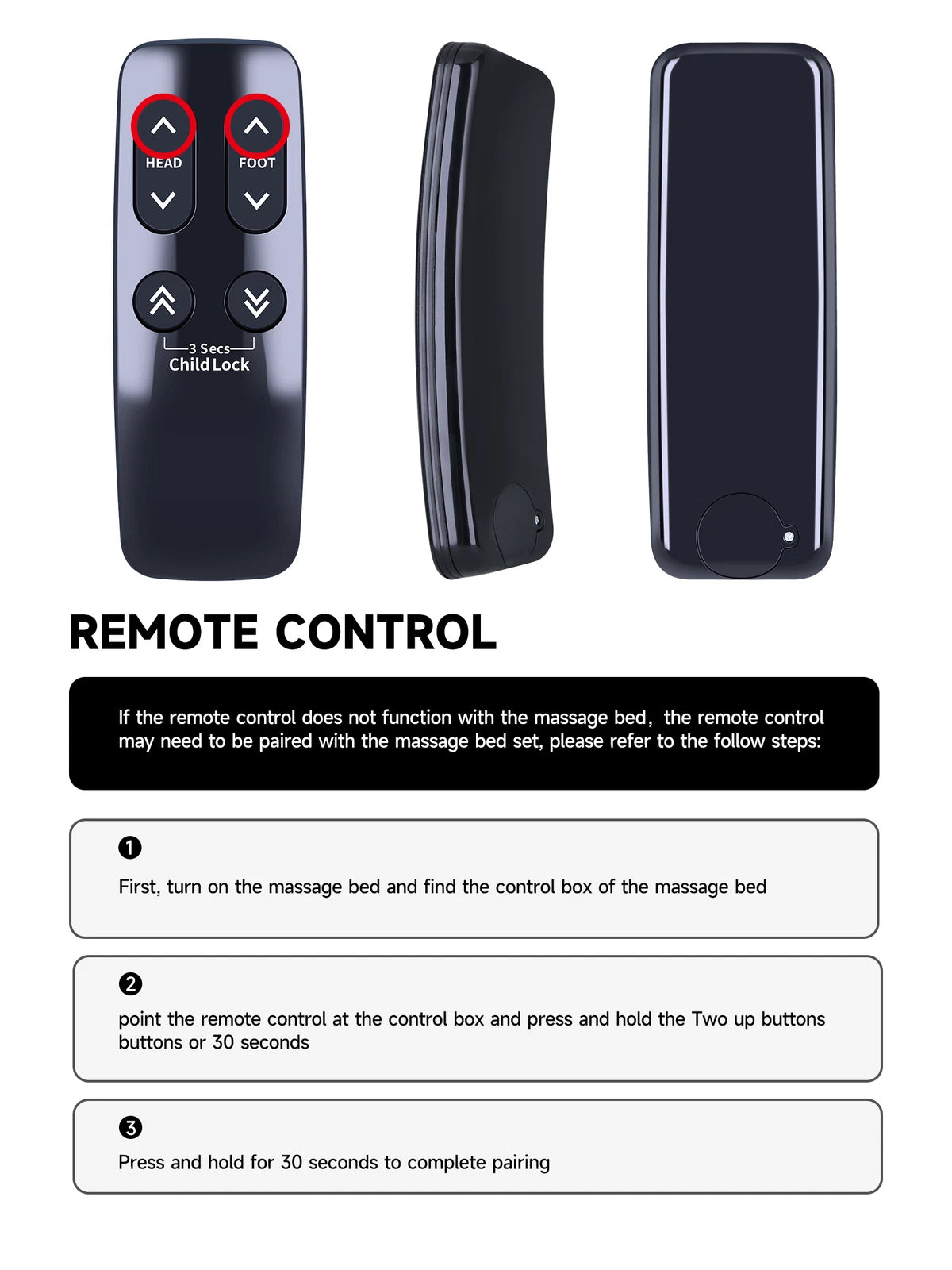 For Linak Adjustable bed base Remote Control HC12BL0011-02 HC10BL