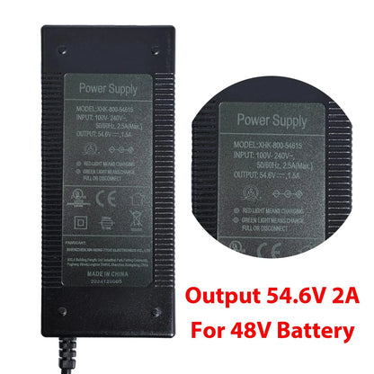 EVAPLUS 5 in 1 Plugs 54.6V Fast Charger, Universal for 48V 13S Lithium...