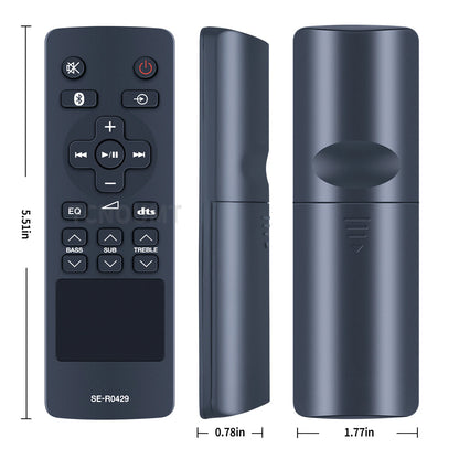 SE-R0429 Remote Control For Toshiba Soundbar SBX4250KN SBX4250
