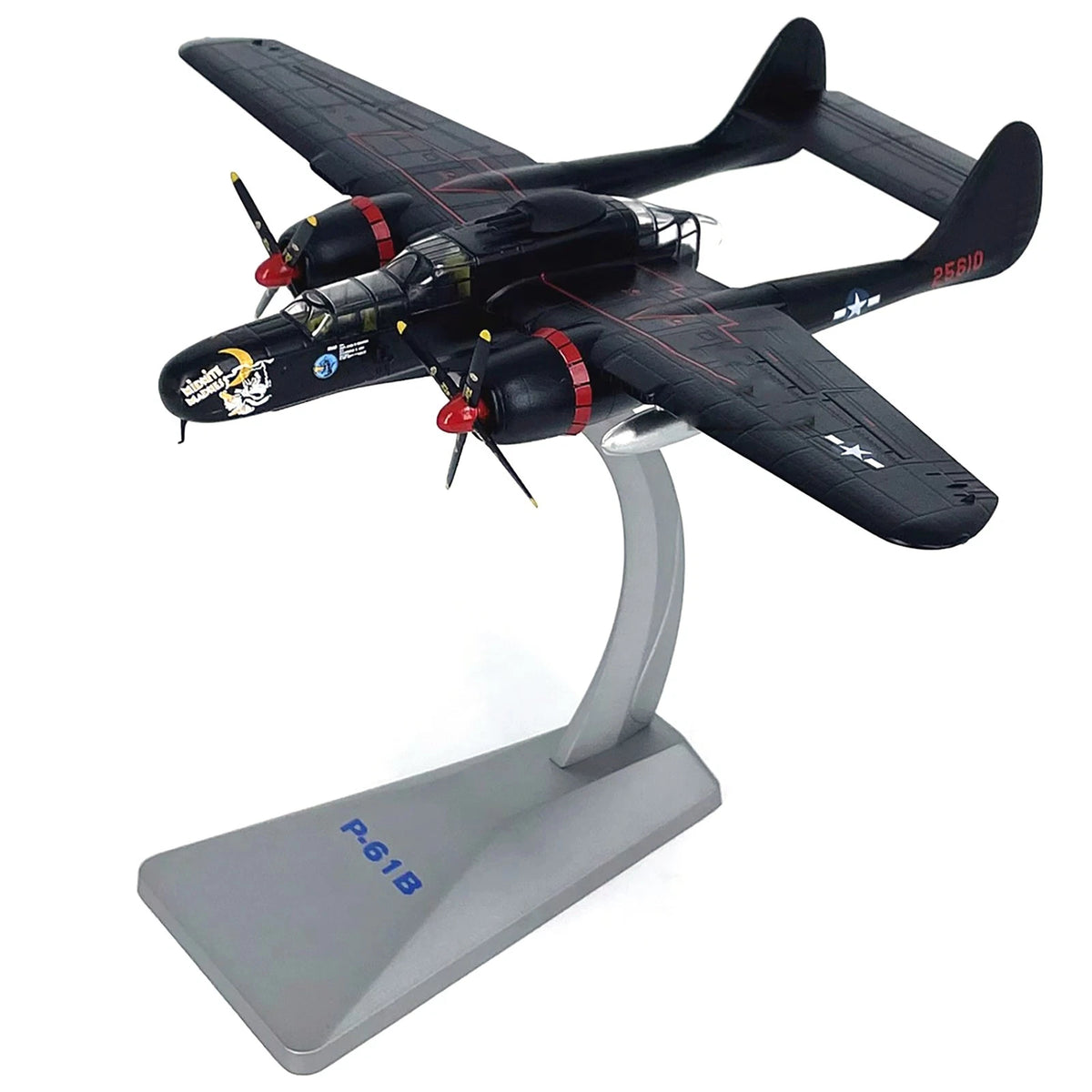 1/72 Scale WWII USA Air Force P-61B Black Widow Fighter Finished Model Gift