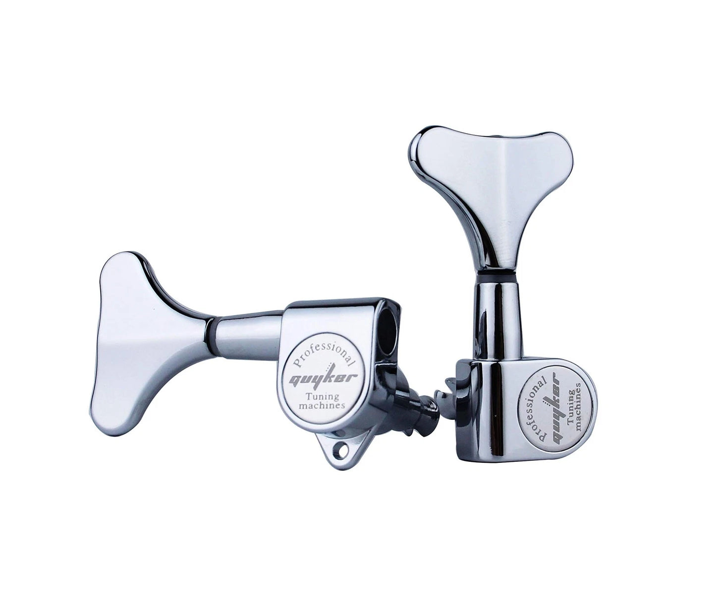 Guyker Guitar Bass Tuners (3R + 2L) - 1:17 Ratio Headstock 3R + 2L, Chrome