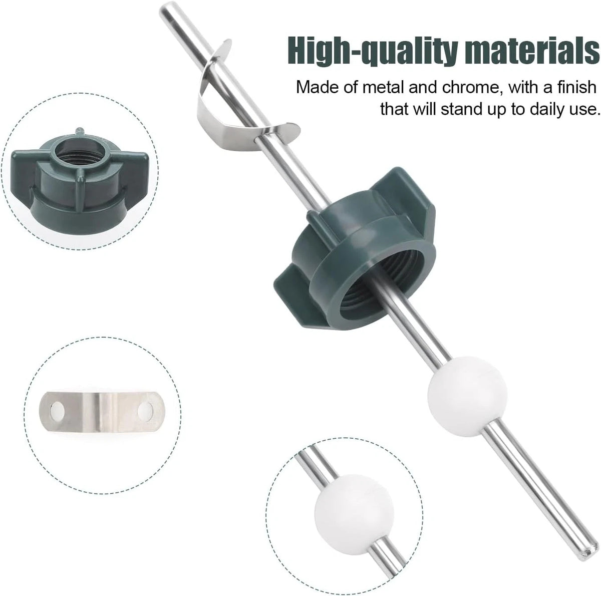 2pcs Lavatory Pop Up Center Piece Assembly, Bathroom Drain Sink Parts Pivot...